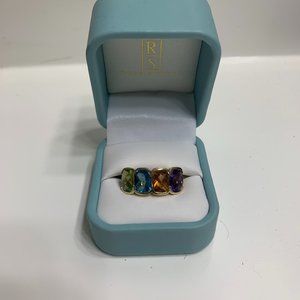 Multi-colored Topaz Ring